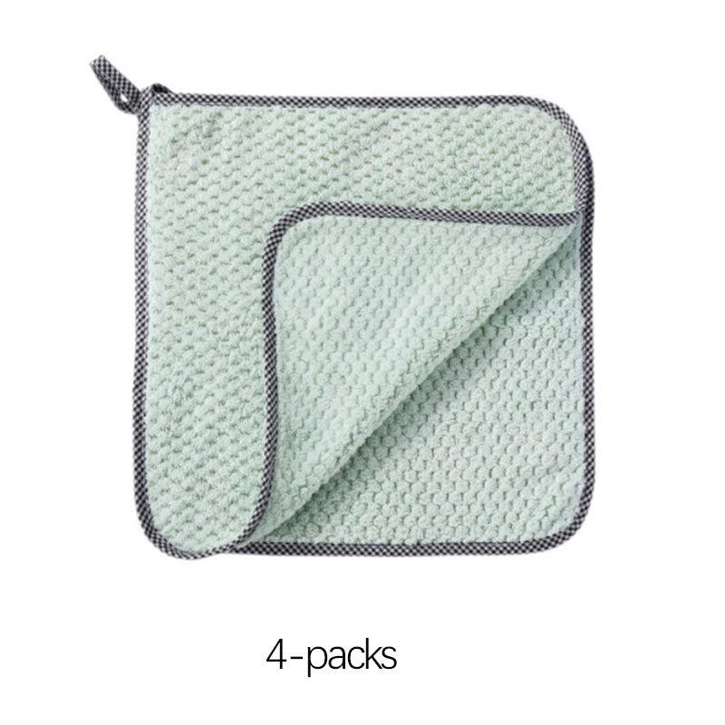 4pcs Thickened Sanitary Cleaning Cloths 9.84in