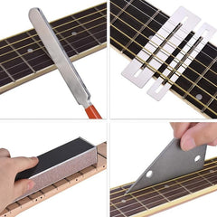 Guitar Fret Crowning File and Leveling Tool Set