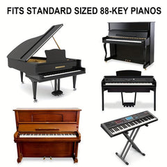 88-Key Full Size Silicone Piano Keyboard Labels - Colorful