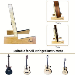 Solid Wood Guitar Placement Rack Holder Stand Portable