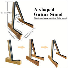 Solid Wood Guitar Placement Rack Holder Stand Portable