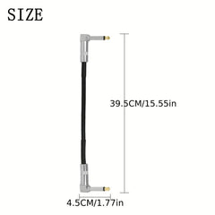 6 35mm Leather Metal Head Connection Cable for Guitar