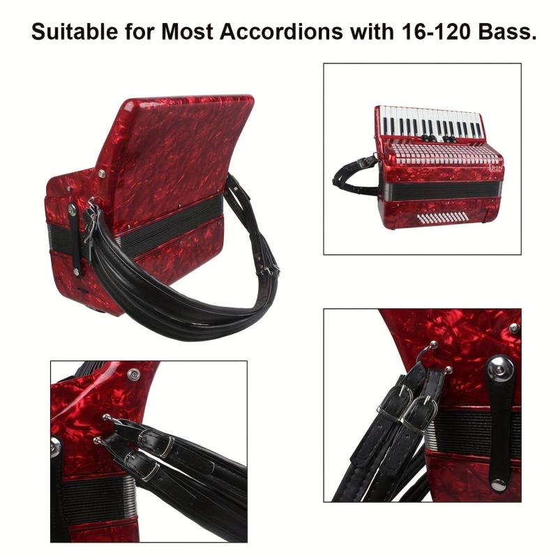 Accordion Straps Soft Padded PU Faux Leather Shoulder Harness Strap
