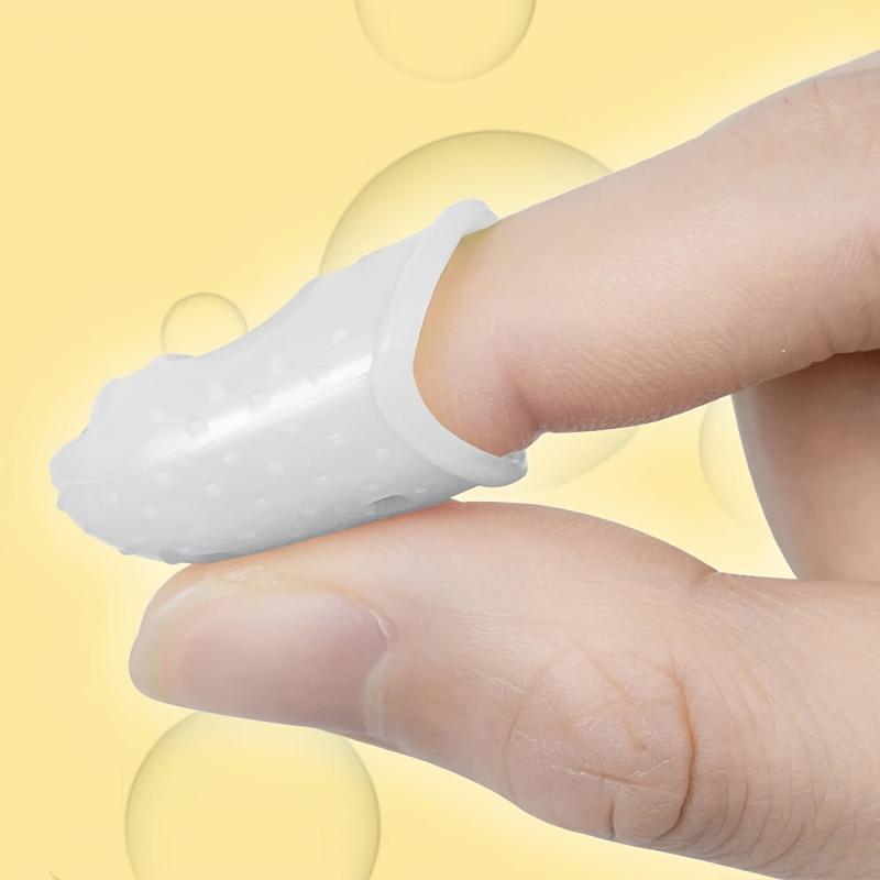 4pcs Guitar Silicone Finger Sleeves Anti-pain Folk Guitar Finger Sleeves