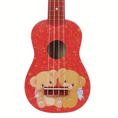 53 34 Cm Ukrili Mini Bear Wooden Guitar Beginner Music Ukulele
