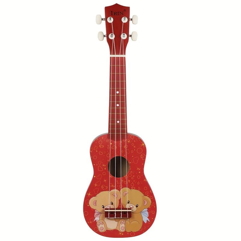 53 34 Cm Ukrili Mini Bear Wooden Guitar Beginner Music Ukulele
