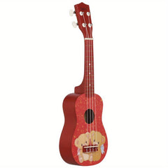 53 34 Cm Ukrili Mini Bear Wooden Guitar Beginner Music Ukulele