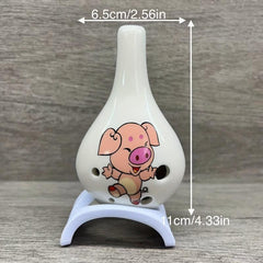 Zodiac Pig Cartoon 6 Hole AC Ocarina Long Mouthed for Students