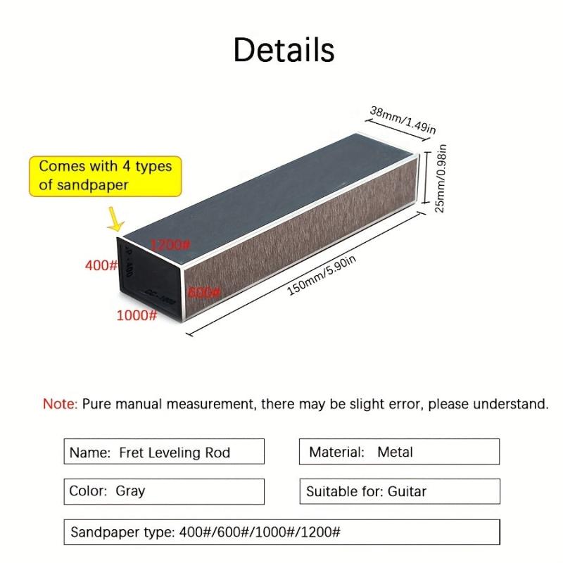 Guitar String Fret Repair And Care Polishing Leveling Rod