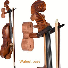Unisex Violin Hook Solid Wood Base Two Beard Special