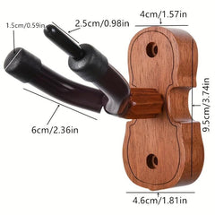 Unisex Violin Hook Solid Wood Base Two Beard Special