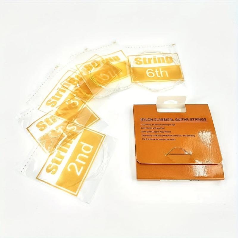 6Pcs Classical Guitar Clear Nylon Strings Set