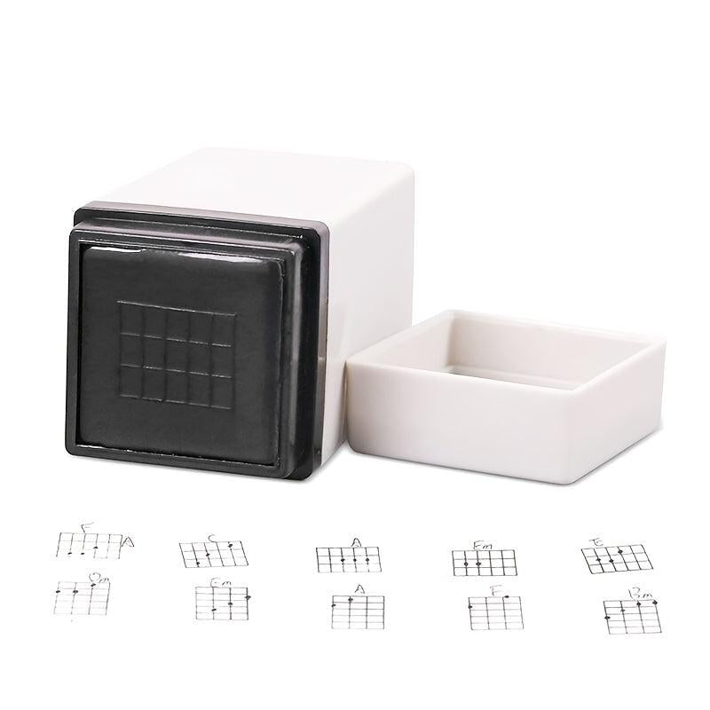 Essential Guitar & Ukulele Chords Stamp Set, Easy Classic Print Signet