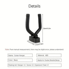 Guitar Bass Hanger Wall Hook Display Stand Musical Instrument Accessories