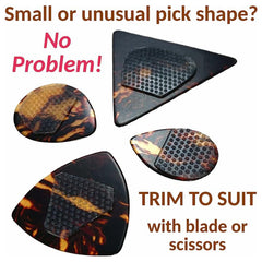 Guitar Anti-skid Paddles Silicone Sticker Semi-transparent Sticker