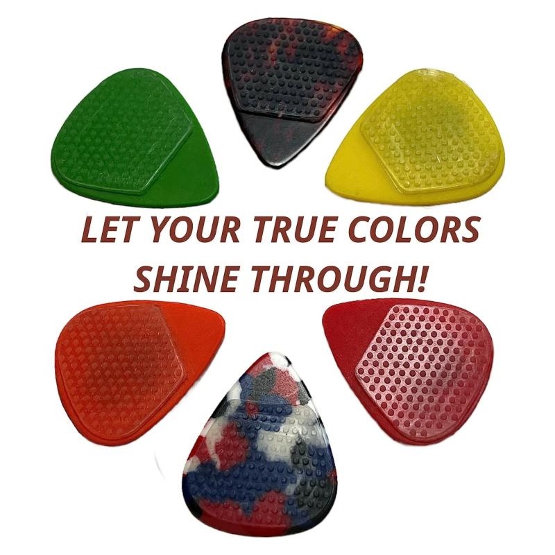 Guitar Anti-skid Paddles Silicone Sticker Semi-transparent Sticker