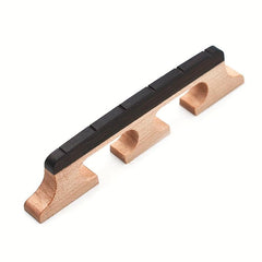 High Maple & Ebony 3-Footed Banjo Bridge for 4-6 String Banjos