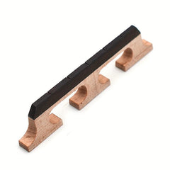 High Maple & Ebony 3-Footed Banjo Bridge for 4-6 String Banjos