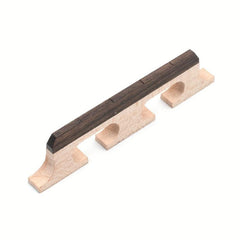 High Maple & Ebony 3-Footed Banjo Bridge for 4-6 String Banjos