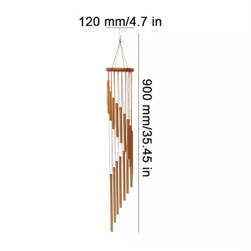 Nordic Classic 18-Tube Metal Wind Chimes for Garden Patio Decor
