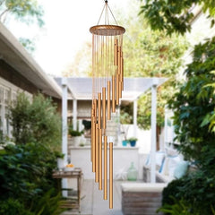 Nordic Classic 18-Tube Metal Wind Chimes for Garden Patio Decor