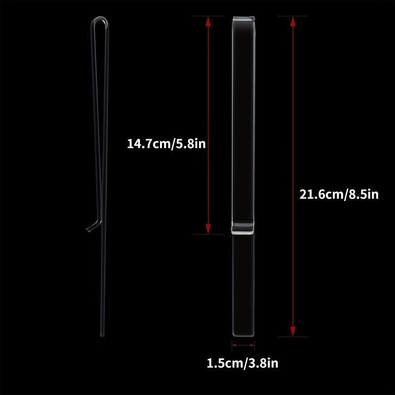 6 Pc Music Sheet Clip Set & Clear Acrylic Read Music Clip