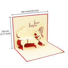Musical 3D Piano Greeting Card for Birthdays, Graduations, Holidays