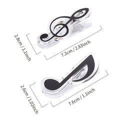 Music Notation Clips 10 Colors