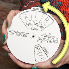 Wooden Musician Melody Wheel Toy for Kids