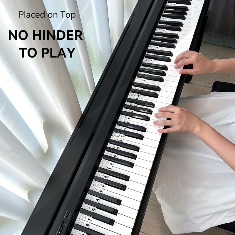 Piano Keyboard Note Labels for Beginners - 88 Key Full Size