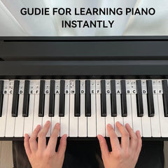 Piano Keyboard Note Labels for Beginners - 88 Key Full Size
