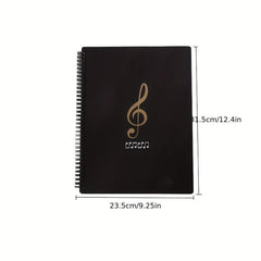 Waterproof Music Folder A4 Size 60 Pockets Double Sided