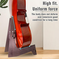 Portable Wood Cello Stand Floor Holder For All Sizes 1/8-4/4