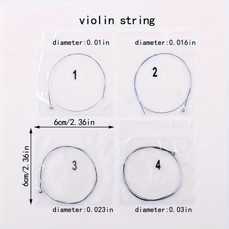 Violin Strings Set 1 8 4 4 Universal Beginner Practice Soft Bright Tone