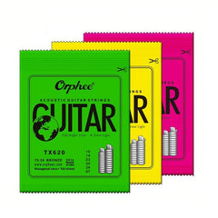 Extra Light Medium Acoustic Guitar Strings Hexagonal Core 8 Nickel