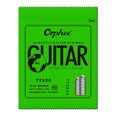 Extra Light Medium Acoustic Guitar Strings Hexagonal Core 8 Nickel