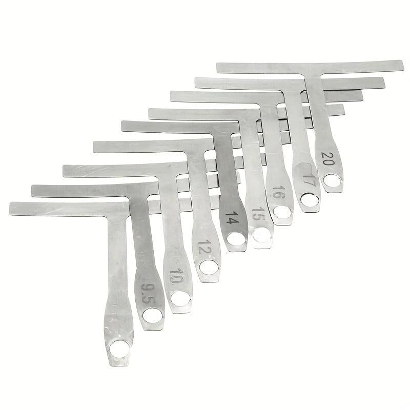 9pcs Guitar Ruler Set for Neck Fingerboard Fret Curve