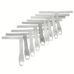 9pcs Guitar Ruler Set for Neck Fingerboard Fret Curve