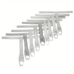 9pcs Guitar Ruler Set for Neck Fingerboard Fret Curve