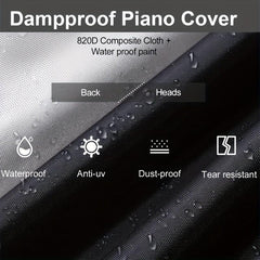 88/61 Key Piano Rainproof & Dustproof Cover | Protect Your Investment