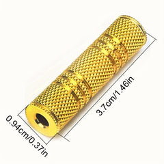 3 PCS Plated 6.35mm to 3.5mm Audio Adapters