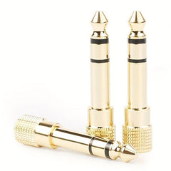 6 35mm to 3 5mm Audio Adapter for Microphones AUX Cables & Pianos