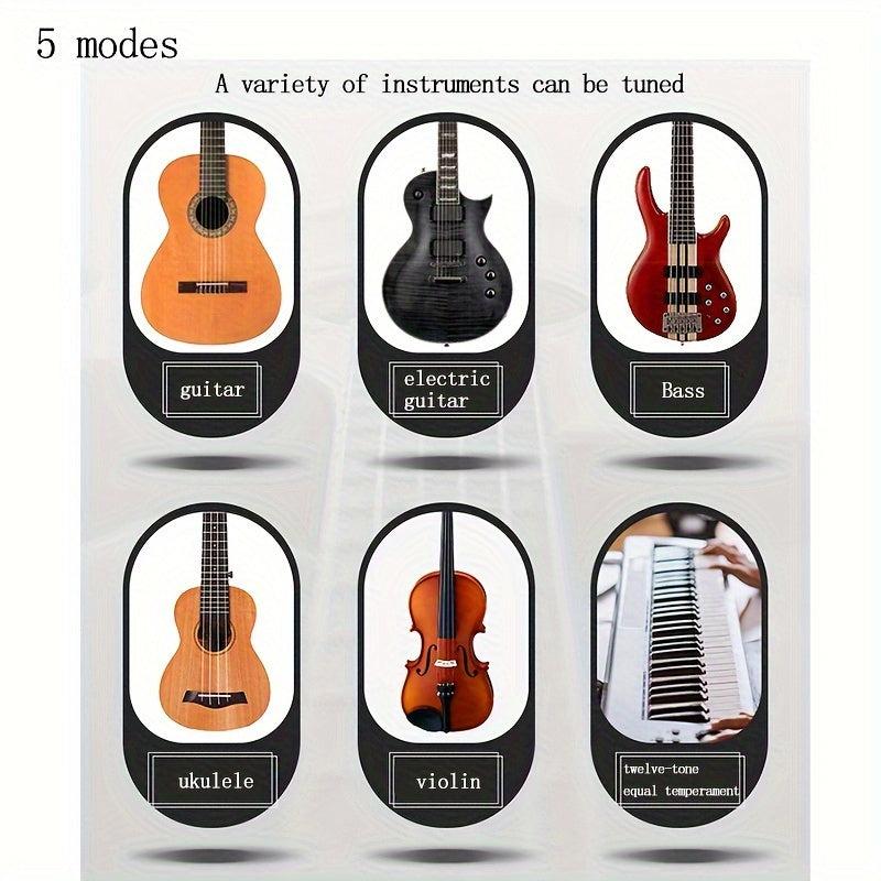 Universal Tuner & Tuning Table for Guitar Bass Violin Ukulele