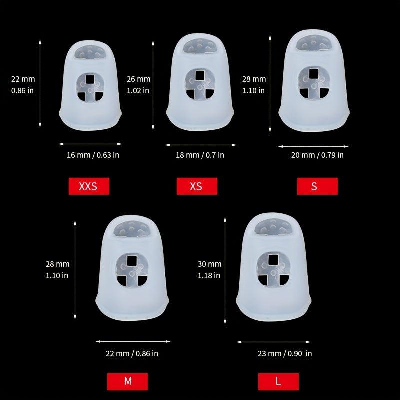 12pcs Guitar Fingertip Protectors Thumb Holders for Strings Comfortable Covers