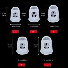 12pcs Guitar Fingertip Protectors Thumb Holders for Strings Comfortable Covers