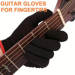 Beginners Left Hand Guitar Gloves Nylon Wear Resistant Anti Slip