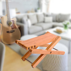 Adjustable Folding Guitar Footstool for Musicians