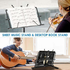 Folding Music Stand For Sheet Music Portable Music Stand