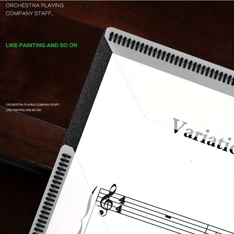 Piano Sheet Music Clip A4 Size Three fold Six page Capacity