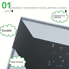 Piano Sheet Music Clip A4 Size Three fold Six page Capacity